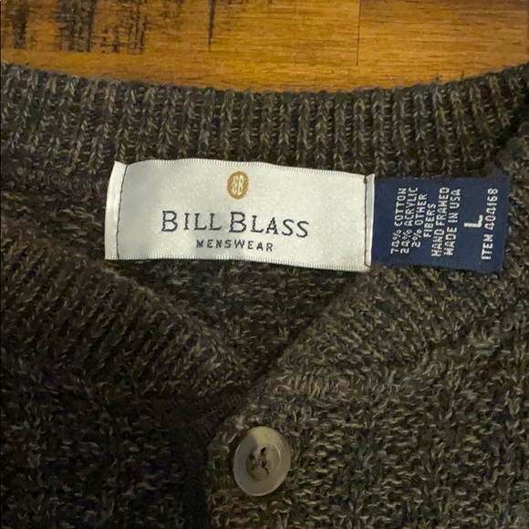 Mens large button crew neck sweater. - Picture 2 of 4